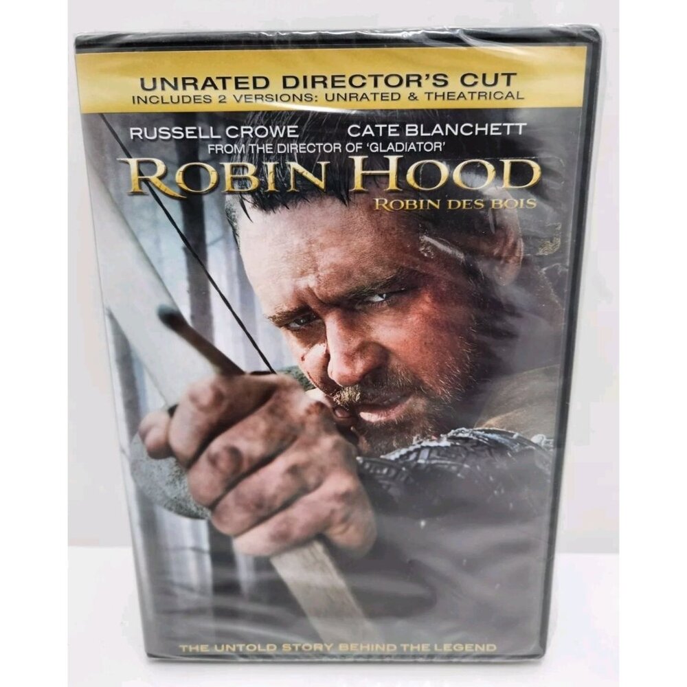 Robin Hood Unrated Director's Cut Sealed DVD Russell‎ Crowe